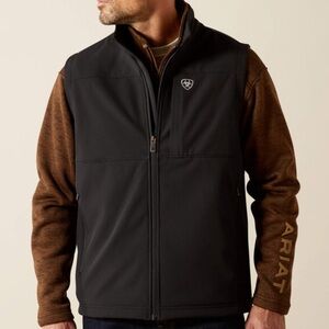Men’s Ariat Vernon Softshell Vest in Black Size Large